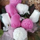 Bouquet roses pink soap gift valentine