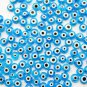 8 mm Turquoise Evil Eye Beads - 40 Pcs Real Glass Evil Eye Beads From Turkey