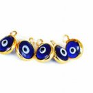 Set Of 5 Mini Evil Eye Pendant Charms Turkish Evil Eye Beads Evil Eye Protection