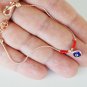 Red Elegant Evil Eye Bracelet, Made in Turkey Evil Eye Bracelet, Evil Eye Charm