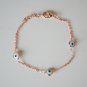 White Evil Eye Bracelet, Made in Turkey Evil Eye Bracelet, Evil Eye Charm Lucky