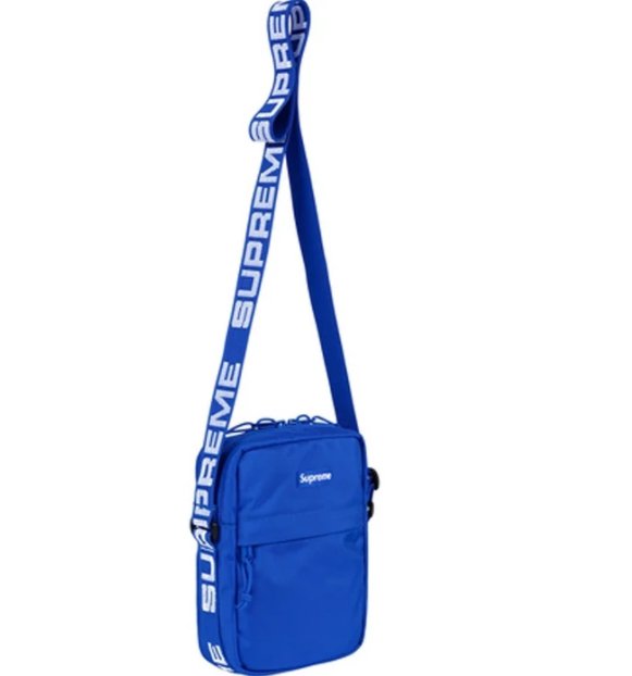 Supreme 18ss 44th Cross Body Shoulder Bag Blue