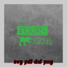 i am four t rex Svg Pdf Dxf Png File