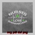 nuses saint pattrick day Svg Pdf Dxf Png File