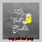 my first Happy Easter Svg Pdf Dxf Png File #14