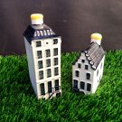 Vintage KLM BOLS Delft Dutch 2 Miniature Houses. No. 2+57