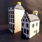 Vintage KLM BOLS Delft Dutch 2 Miniature Houses. No. 2+57