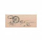 Mounted Rubber Stamp, Paris Address Stamp, Paris Stamp, Mail Stamp, Writing