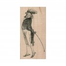 NEW Grandville Chicken RUBBER STAMP, Chicken Stamp, Rooster Stamp, Steampunk