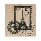 New Paris Eiffel Stamp Cancelled RUBBER STAMP, Paris Stamp, Travel Stamp, Mail