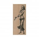 Mounted Rubber Stamp, Exotic Dancer, Belly Dancer, Ancient Egyptian Lady, Woman