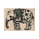 Mounted Rubber Stamp, Elephant, Circus, Whimsical Elephant, Elephant Stamp