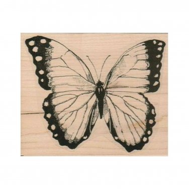 NEW Large Butterfly RUBBER STAMP, Nature Stamp, Monarch Stamp, Insect Stamp
