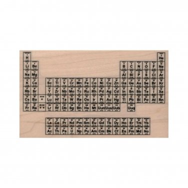 Periodic Table RUBBER STAMP, Science Stamp, Scientific Stamp, Chemistry Stamp