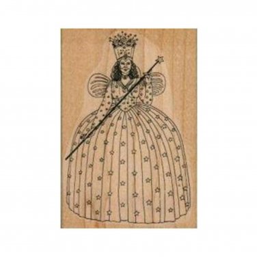 NEW Glinda The Good Witch RUBBER STAMP, Wizard of Oz Stamp, Halloween Stamp