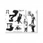 Unmounted/Uncut Rubber Stamp Sheet, Banksy, Marilyn Monroe, Falling Man, Art