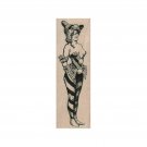 New Circus Lady RUBBER STAMP, Circus Stamp, Acrobat Stamp, Carnival Stamp