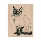 Mounted Rubber Stamp, Cat Stamp, Siamese Cat Stamp, Siamese Lover, Cat Lover
