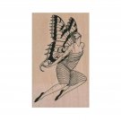 NEW Butterfly Lady Flying RUBBER STAMP, Butterfly Stamp, Fantasy Stamp, Fairy