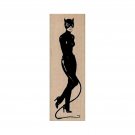Mounted Rubber Stamp, Catwoman Stamp, Cat Woman, Batman Stamp, DC Character