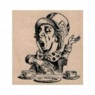 NEW Mad Hatter RUBBER STAMP, Alice in Wonderland, Tea Party, Unbirthday Party