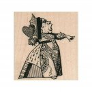 NEW Queen of Hearts RUBBER STAMP, Alice in Wonderland, Queen, Royalty, Hearts