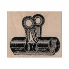 Mounted Rubber Stamp, Binder Clip, Paper Clip, Vintage Office, Desk Supplies
