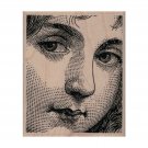 NEW Girls Face by Cat Kerr Rubber Stamp, Girl Stamp, Child Stamp, Angel Stamp