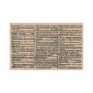 NEW Dictionary Page RUBBER STAMP, Background Stamp, Mixed Media Stamp, Classroom