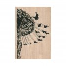 NEW Spinning Swing Ride RUBBER STAMP, Carnival Ride Stamp, Amusement Park Stamp