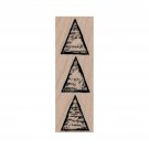 NEW Writing Triangles RUBBER STAMP, Mixed Media Stamps, Shapes Stamp, Word Stamp