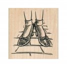 NEW Ruby Red Slippers RUBBER STAMP, Wizard Of Oz Stamp, Dorothy Rubber Stamp
