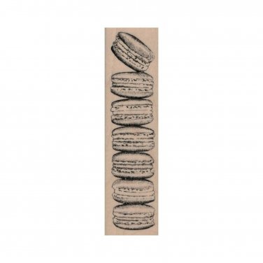 NEW Stack of Macarons RUBBER STAMP, Macarons Stamp, Cookie Stamp, Food Stamp