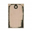 NEW Tag RUBBER STAMP, Gift Tag Stamp, Mixed Media Stamp, Holiday, Birthday