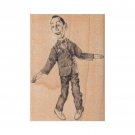 NEW Pee Wee Herman Doll RUBBER STAMP, Pee Wee Stamp, Pee-Wee's Playhouse, Toys