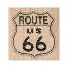 NEW Route 66 Road Sign RUBBER STAMP, Road Trip Stamp, Travel Stamp, Road Sign