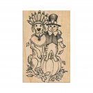 Thanksgiving Cat and Dog RUBBER STAMP, Thanksgiving Stamp, Dog Stamp, Cat Stamp