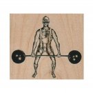 NEW Circus Strongman RUBBER STAMP, Carnival Stamp, Circus Stamp, Amusement Park
