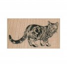 Mounted Rubber Stamp, Cat Stamp, Tabby Cat Stamp, Tabby Lover, Cat Lover, Kitty