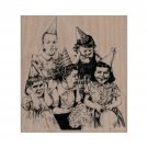 NEW Girls Party RUBBER STAMP, Party Stamp, Birthday Stamp, Happy Birthday Stamp