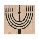 NEW Hanukkah Menorah RUBBER STAMP, Seven Lamp Stamp, Hanukkah Stamp, Menorah