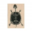 NEW Skeleton Turtle RUBBER STAMP, Halloween Stamp, Turtle Stamp, Skeleton Stamp