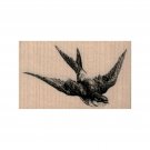 Swallow Flying RUBBER STAMP, Nature Stamp, Bird Stamp, Bird Watchers, Bird Lover