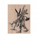 NEW Rabbit Gardener RUBBER STAMP, Gardening Stamp, Nature Stamp, Bunny Stamp