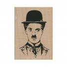 Mounted Rubber Stamp, Charlie Chaplin Stamp, The Tramp, Silent Film Star, Derby
