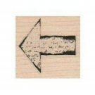 NEW Writing Arrow RUBBER STAMP, Graffiti Stamp, Arrow Stamp, Direction Stamp