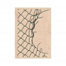 NEW Jagged Chain Link Fence RUBBER STAMP, Background Stamp, Mixed Media Stamp