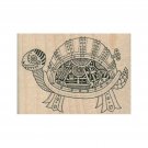 NEW Steampunk Turtle RUBBER STAMP, Turtle Stamp, Tortoise Stamp, Animal Stamp