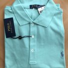 Ralph Lauren Big & Tall Mens Mesh Short Slv Polo Shirt NWT Ocean Mist Sz 2XB Big