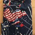 Ralph Lauren Big & Tall Men Button Down Long Sleeve Shirt NWT 2XB FLAG - AMERICA